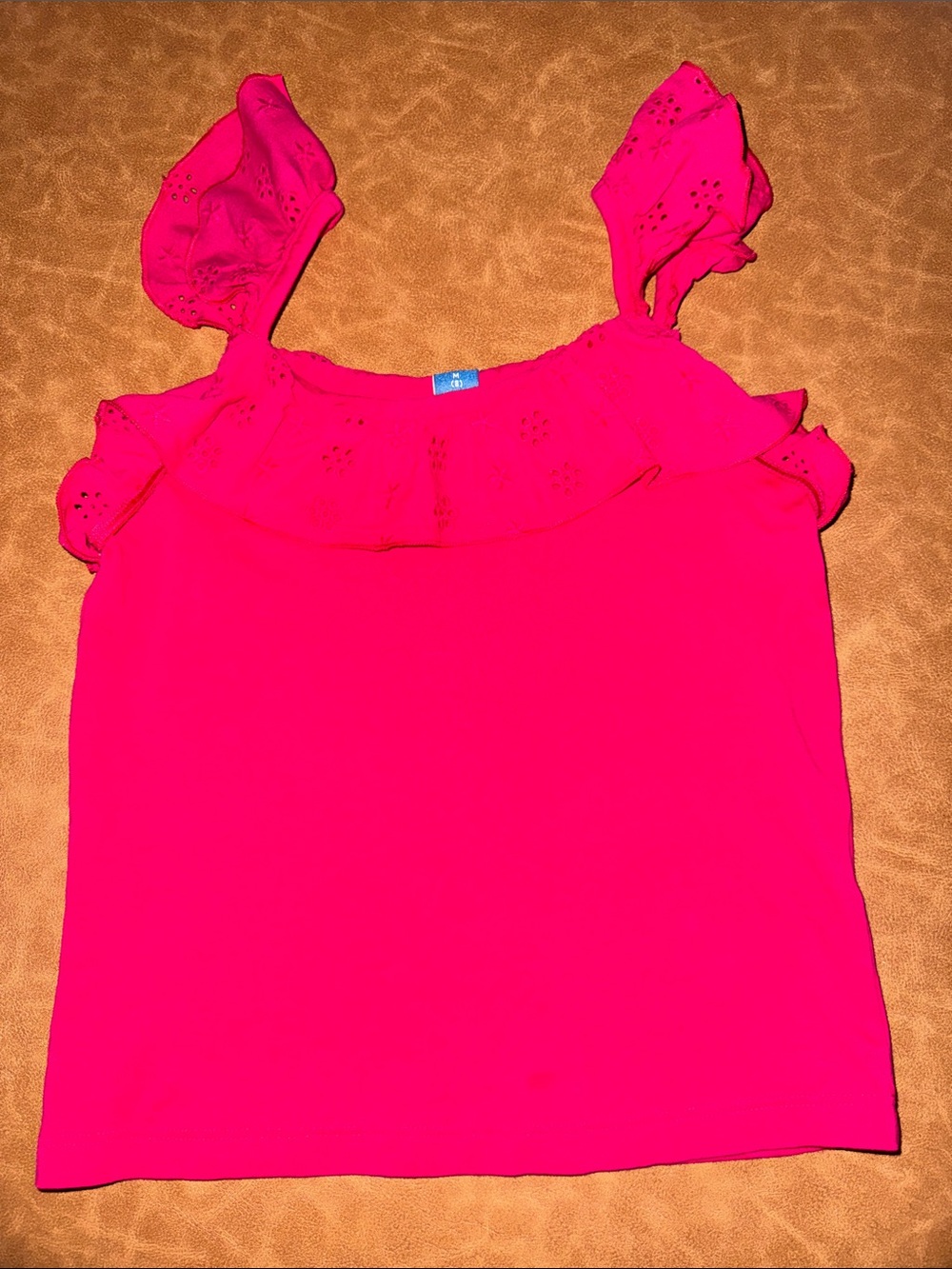 Old Navy Girls M(8) Hot Pink Ruffled Tank Top